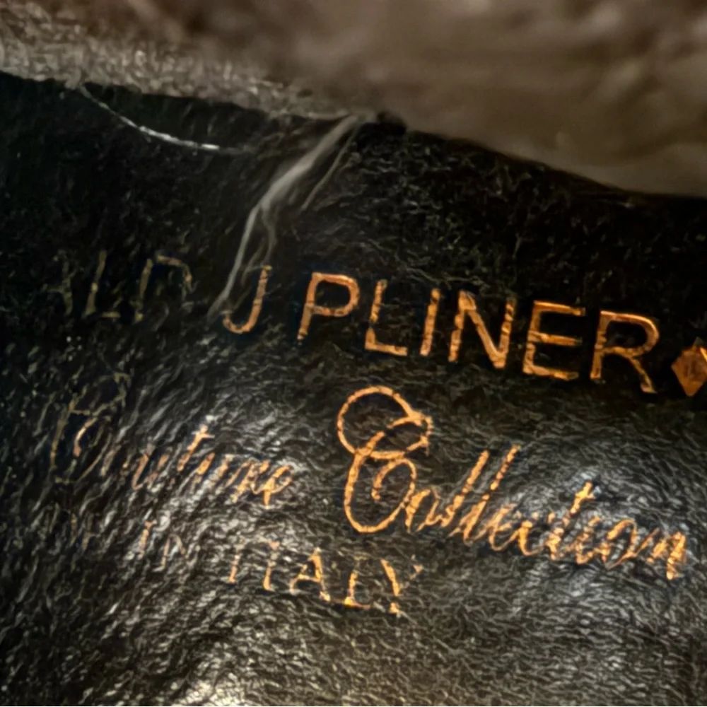 Donald J Pliner Signature Knee‎ High Brown Zip Up Boots Made In Italy Size 8
